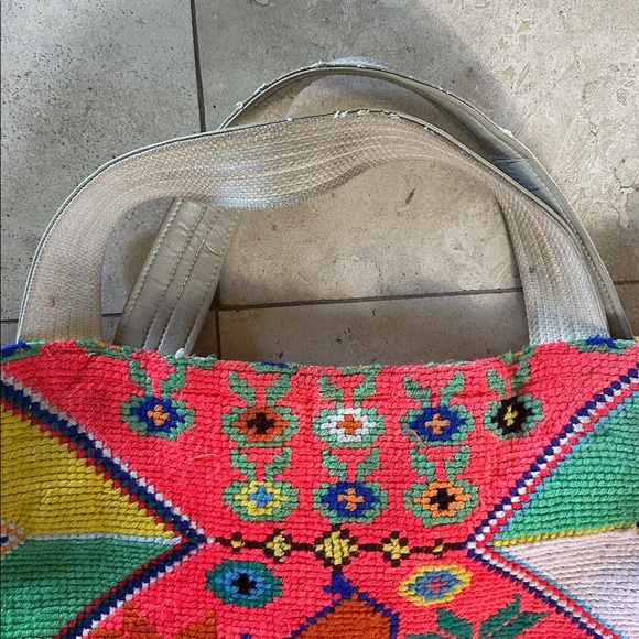 VIntage Wayuu Colombian Large Colorful Mochila Bojo Patterned Tote Bag • GUC - Picture 2 of 10